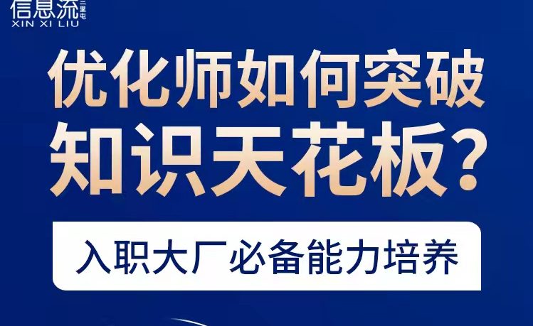 《优化师如何突破知识天花板？》——入职大厂必备能力培养