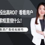 如何投出高ROI？看看用户在搜索框里搜什么！